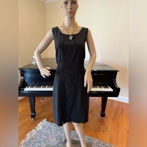 NWT Party Cocktail Office Classic Minimalist Ann Taylor Wool Little Black Dress